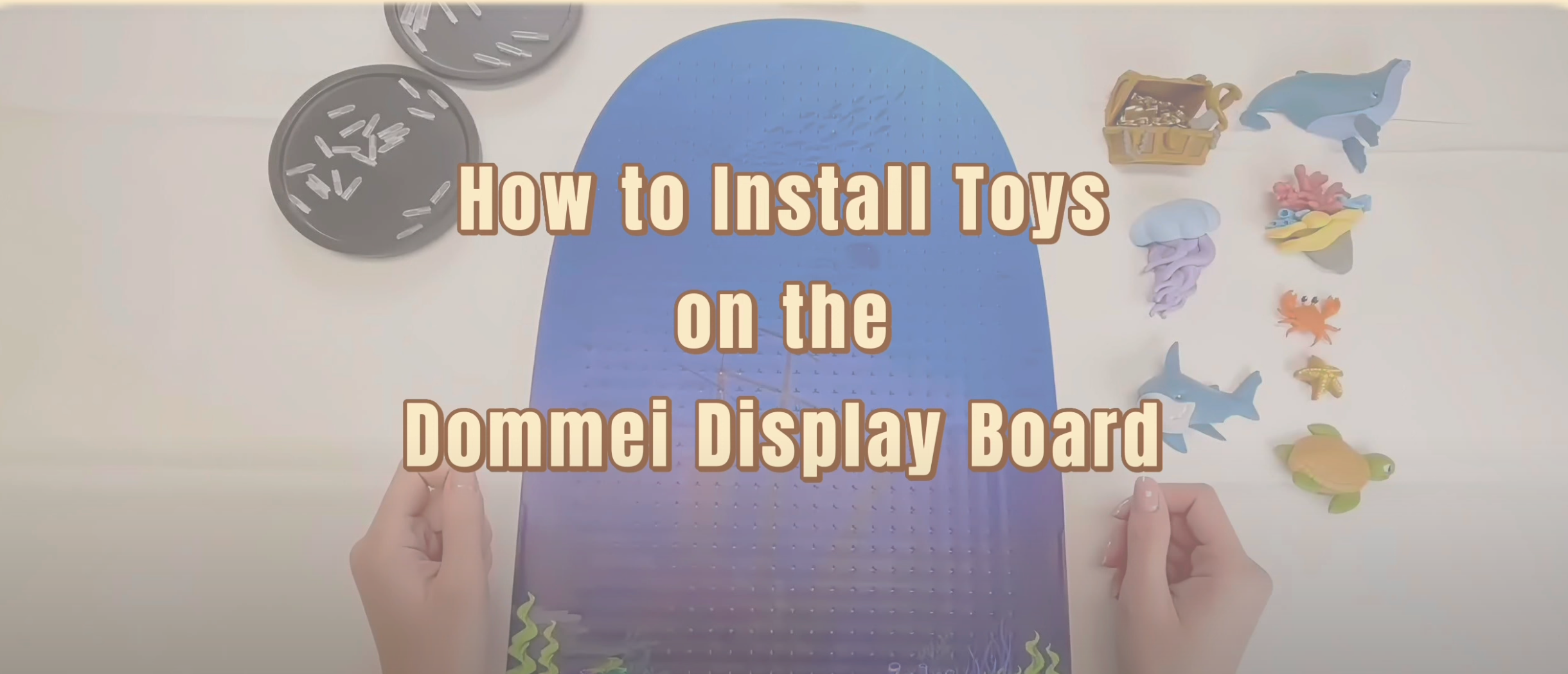 Load video: How to Install Toys on the Dommei Display Board