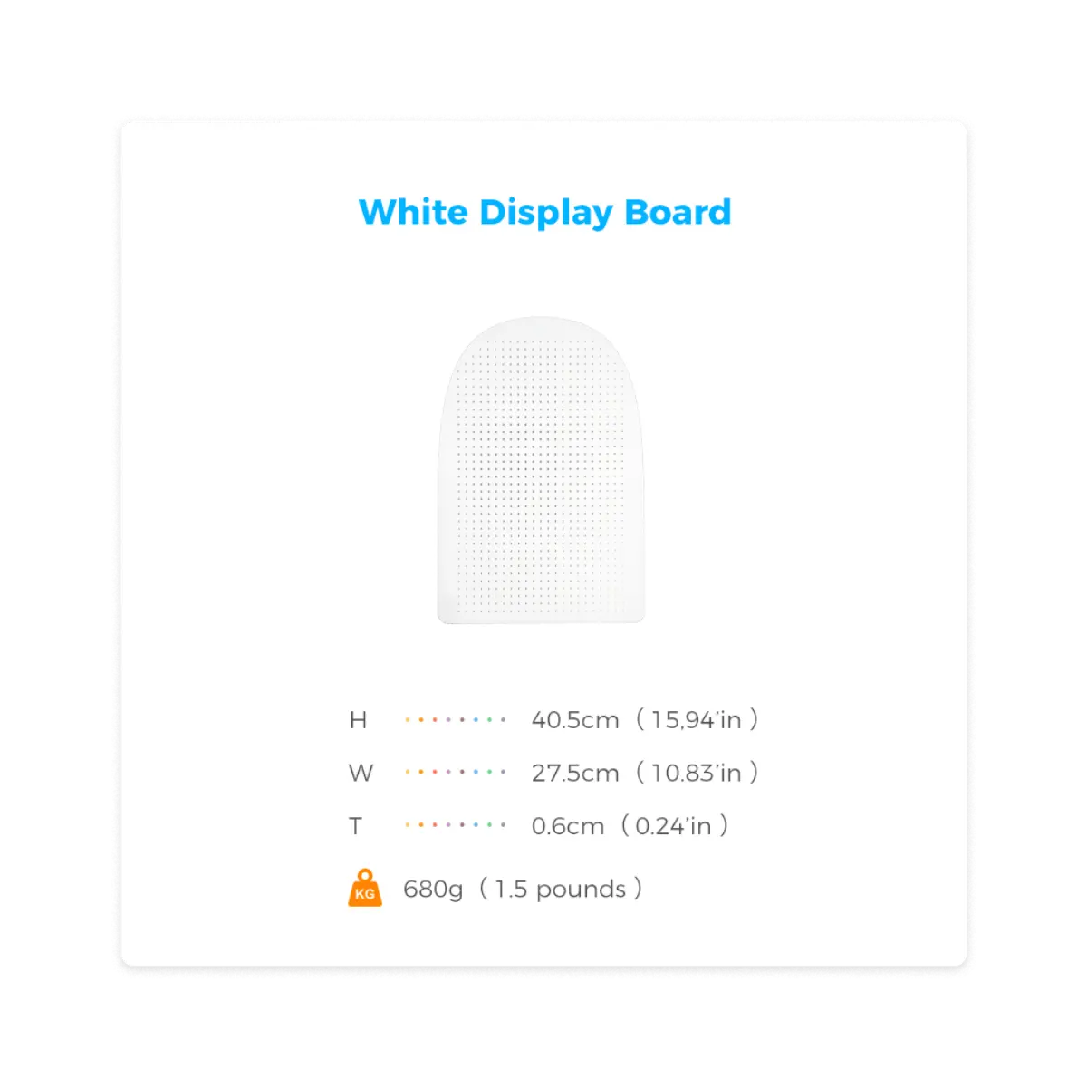 White Display Board.